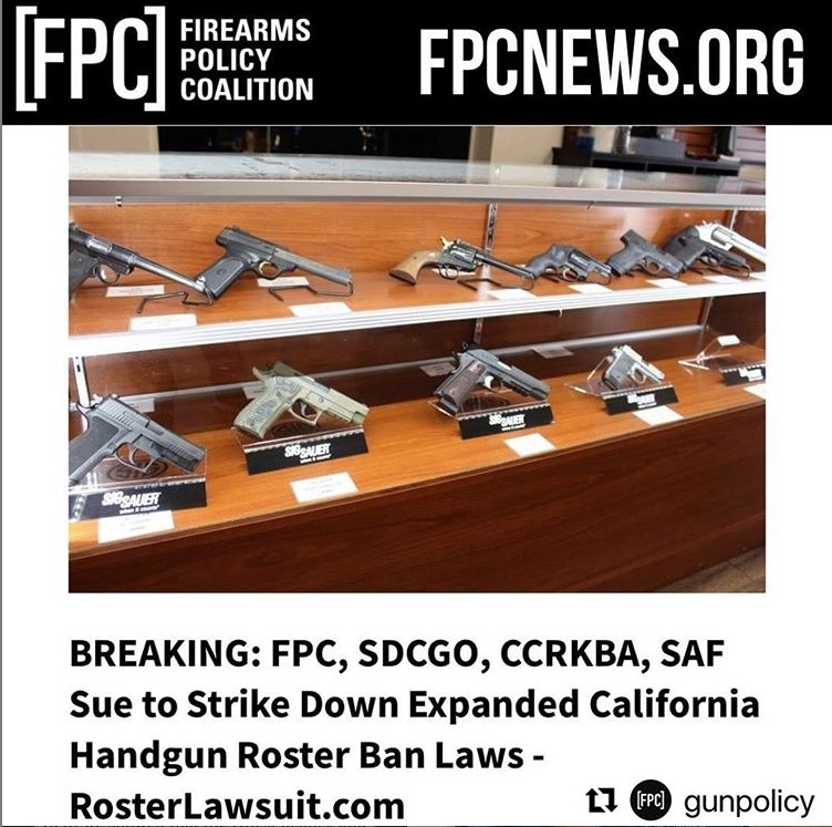 Firearms Policy Coalition: BREAKING: FPC, SDCGO, CCRKBA, SAF Sue To ...