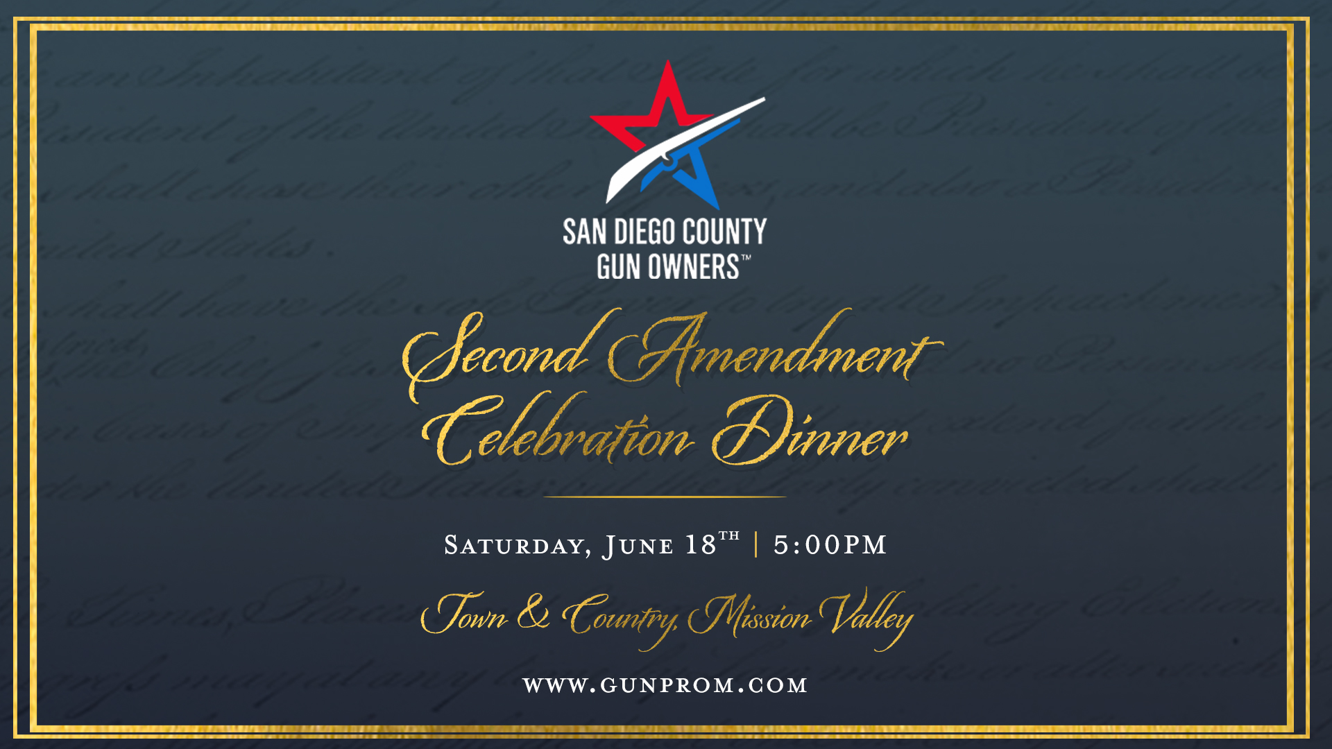 Dinner San Diego County Gun Owners