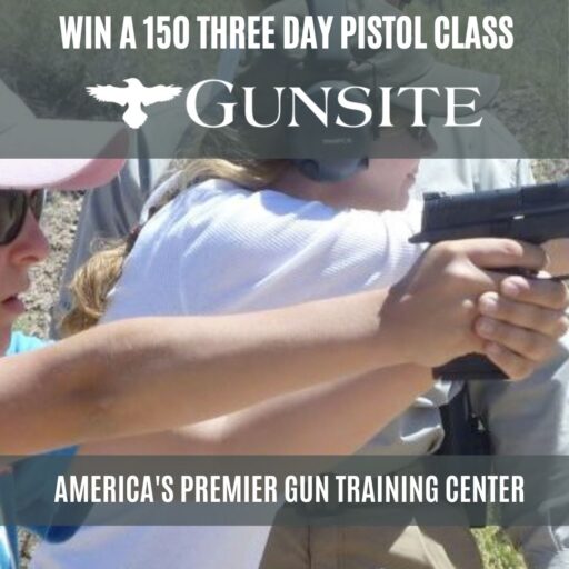 Win a Gunsite Academy 150 Three Day Pistol Class
